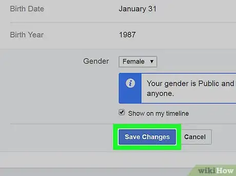 Image intitulée Change Gender on Facebook Step 24