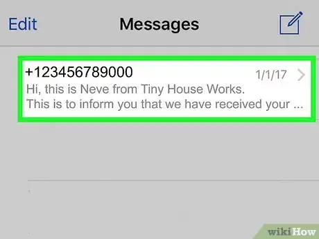 Image intitulée Delete Text Messages From an iPhone Step 2