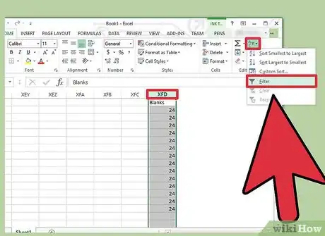 Image intitulée Delete Empty Rows in Excel Step 8