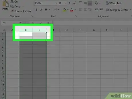 Image intitulée Collapse Columns in Excel Step 2