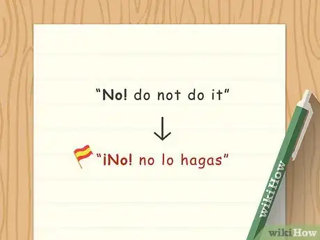 Image intitulée Say No in Spanish Step 2