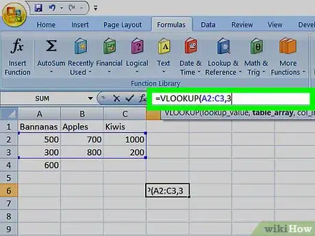 Image intitulée Use Vlookup With an Excel Spreadsheet Step 8