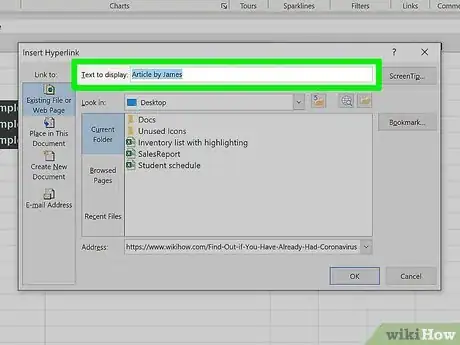 Image intitulée Add Links in Excel Step 11