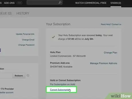 Image intitulée Cancel Hulu Plus Step 4