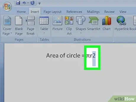 Image intitulée Add Exponents to Microsoft Word Step 5