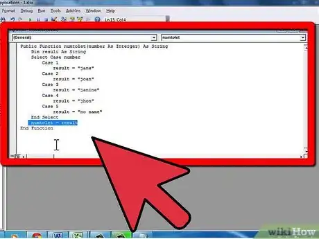 Image intitulée Create a User Defined Function in Microsoft Excel Step 5