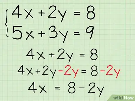 Image intitulée Solve Systems of Algebraic Equations Containing Two Variables Step 1