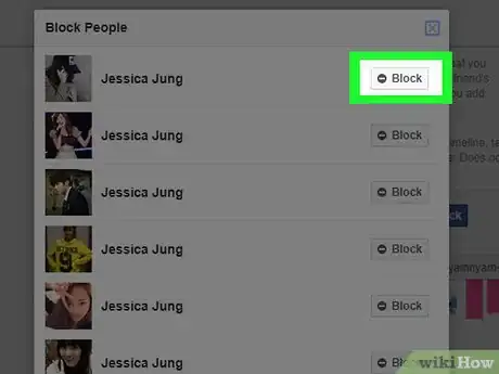 Image intitulée Block People on Facebook Step 16