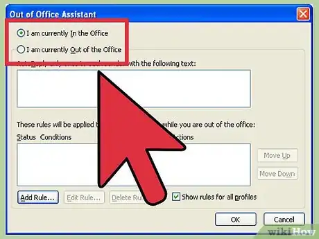 Image intitulée Turn On or Off the Out of Office Assistant in Microsoft Outlook Step 11