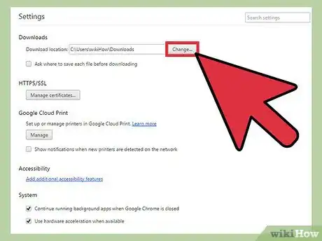 Image intitulée Change Google Chrome Downloads Settings Step 5