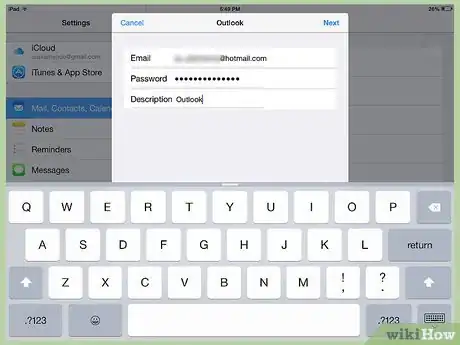 Image intitulée Sync a Hotmail Account on an iPad Step 5