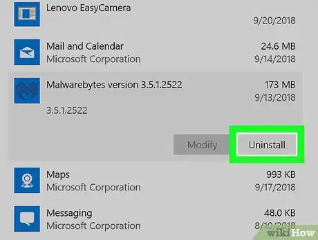 Image intitulée Uninstall Malwarebytes' Anti Malware Step 6