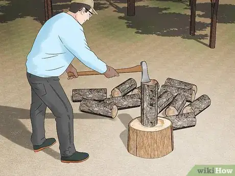 Image intitulée Split Hardwood Firewood Step 8