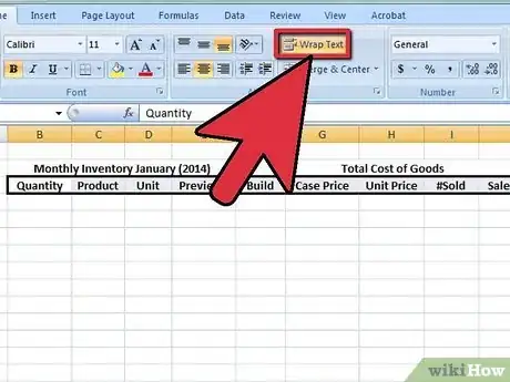 Image intitulée Create an Inventory List in Excel Step 4
