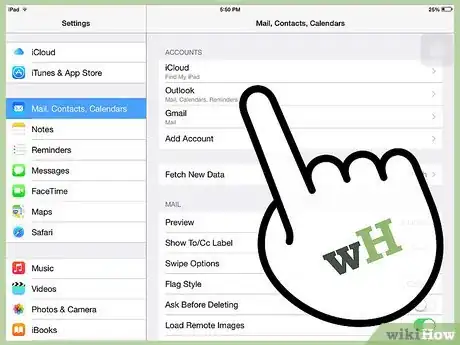 Image intitulée Sync a Hotmail Account on an iPad Step 8