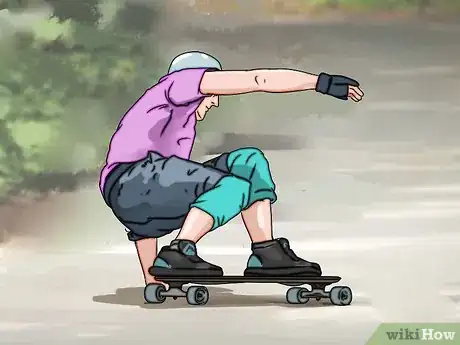 Image intitulée Stop on a Longboard Step 11