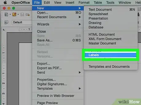 Image intitulée Print Address Labels Using OpenOffice Step 1