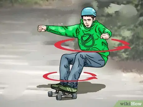 Image intitulée Stop on a Longboard Step 12