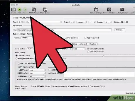 Image intitulée Use HandBrake on a Mac Step 2