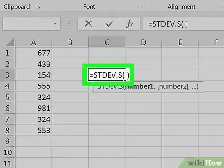Image intitulée Calculate Standard Deviation in Excel Step 5
