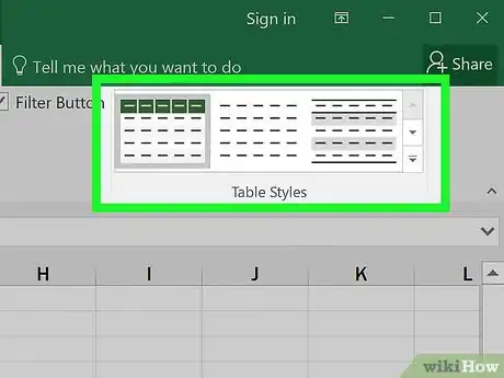 Image intitulée Make Tables Using Microsoft Excel Step 7