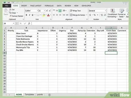 Image intitulée Manage Priorities with Excel Step 8