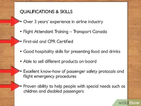 Image intitulée Write a CV for a Cabin Crew Position Step 10