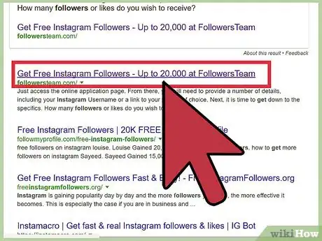 Image intitulée Get Fake Followers on Instagram Step 2