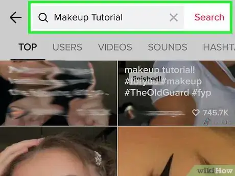 Image intitulée Search Videos on Tiktok Step 4