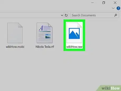 Image intitulée View Raw Files on Windows Step 10