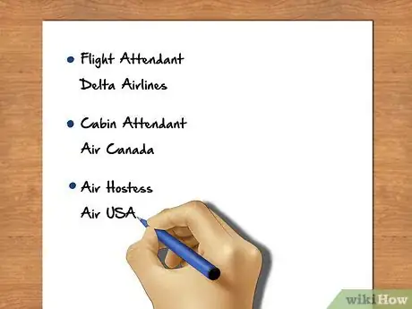 Image intitulée Write a CV for a Cabin Crew Position Step 5