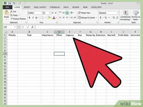 Image intitulée Manage Priorities with Excel Step 7