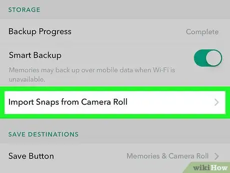 Image intitulée Back Up Camera Roll in Snapchat Step 11