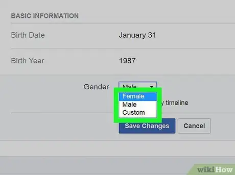 Image intitulée Change Gender on Facebook Step 23