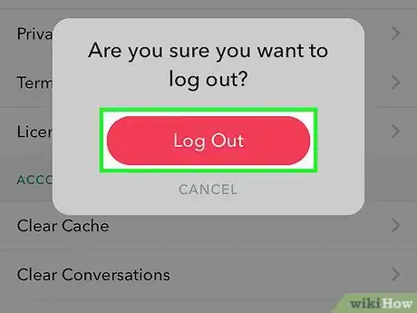 Image intitulée Log Out of Snapchat Step 5