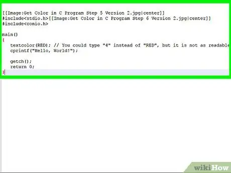 Image intitulée Get Color in C Program Step 4