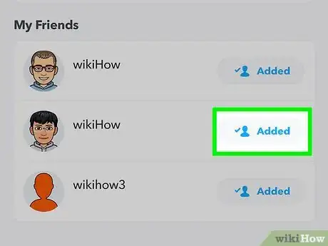 Image intitulée Tell if Someone Added You on Snapchat Step 11