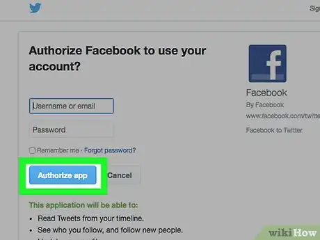 Image intitulée Link Facebook to Twitter Step 4