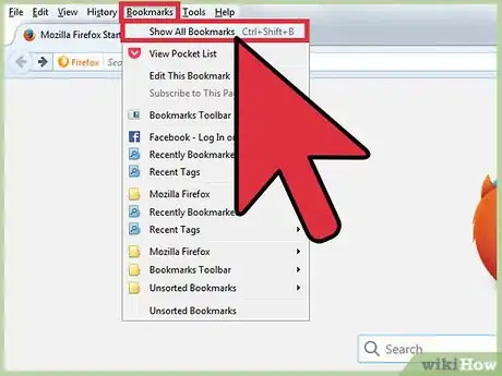 Image intitulée Delete a Bookmark in Mozilla Firefox Step 6