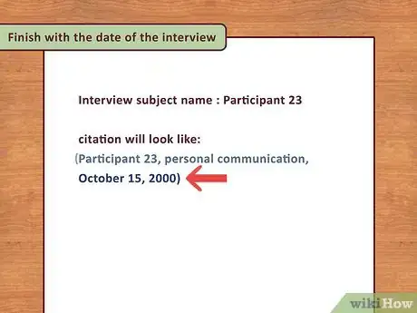 Image intitulée Cite an Interview in APA Step 6