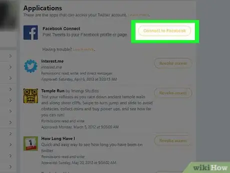 Image intitulée Link Twitter to Facebook Step 5