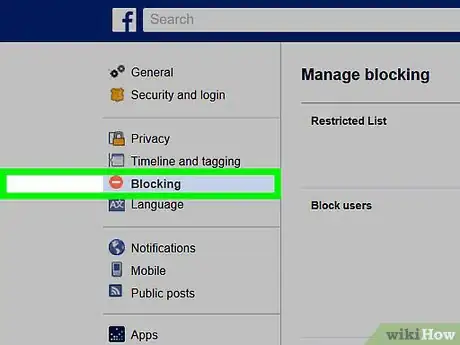 Image intitulée Check Your Block List on Facebook Step 10