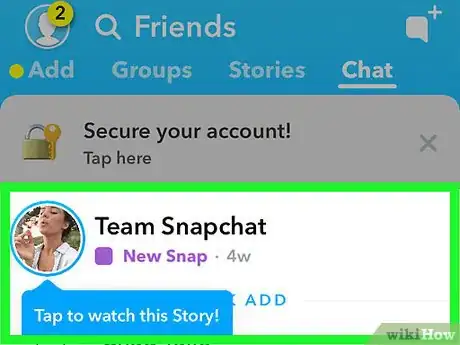 Image intitulée View Snapchat Stories Step 3