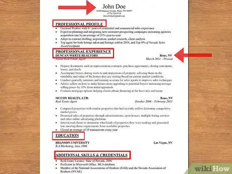 Image intitulée Write a Resume for a Real Estate Job Step 11