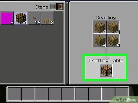 Image intitulée Make a Crafting Table in Minecraft Step 9
