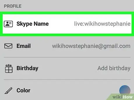 Image intitulée Find Your Skype ID on Android Step 3