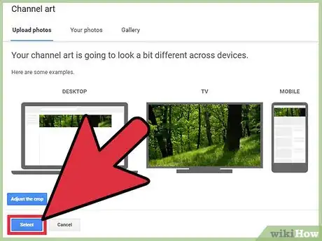 Image intitulée Make a Picture Your YouTube Channel Background Step 18