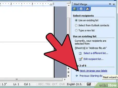 Image intitulée Mail Merge Address Labels Using Excel and Word Step 8