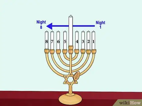 Image intitulée Light a Chanukah Menorah Step 4