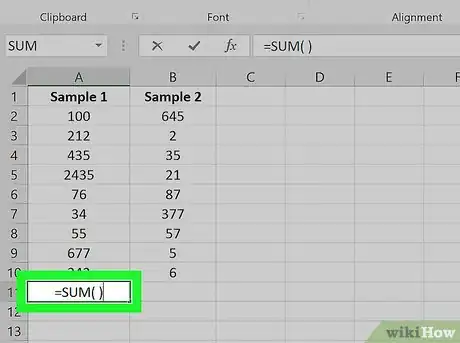 Image intitulée Add Up Columns in Excel Step 10
